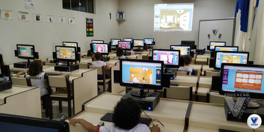 Aulas no Laboratório de Informática VESPERTINO: Aula Meios de